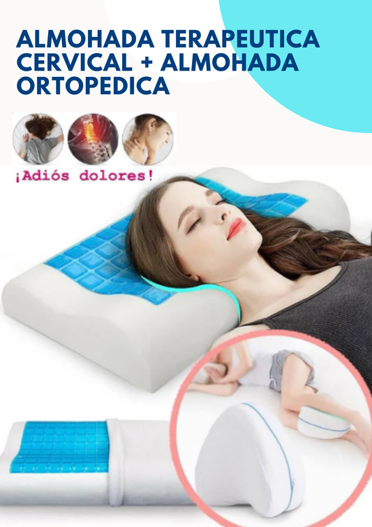 ALMOHADA CERVICAL + ALMOHADA ORTOPEDICA
